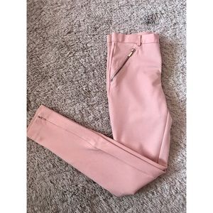Zara pants pink trousers